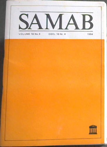 SAMAB. Vol. 16 No. 4. 1984