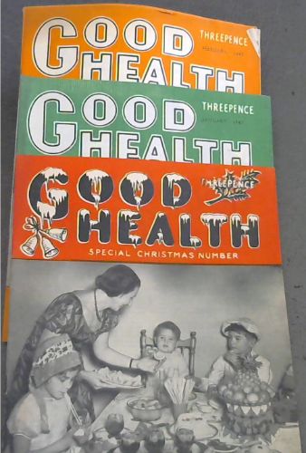 Good Health: The Magazine that keeps people well (4 volumes: Vol. 44, No. 12, December 1946; Vol. 45, No. 1, January 1947; Volume 45, No. 2, February 1947; Vol. 45, No. 6, June 1947