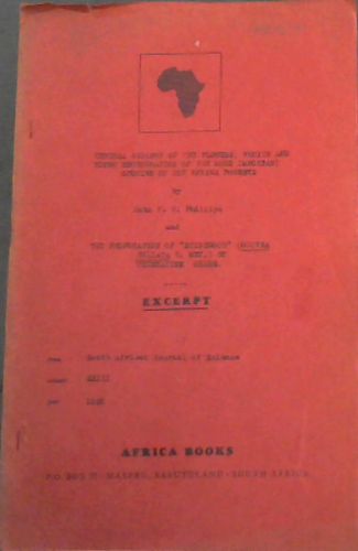 General Biology of the Flowers, Fruits and Young Regeneration of the More Important Species of the Knysna Forests / The Propogation of Stinkwood (Ocotea Bullata E May) by Vegetative Means - Excerpt from South African Journal of Science, Vol XXIII