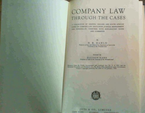 Company Law through the Cases