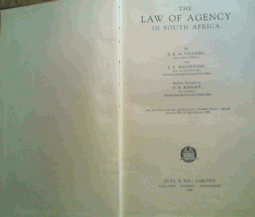 The Law of Agency in South Africa