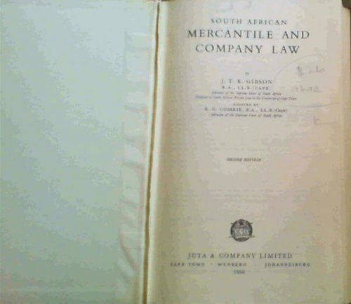 Image for South African Mercantile and Company Law .2nd edition South African Mercantile and Company Law .2nd edition