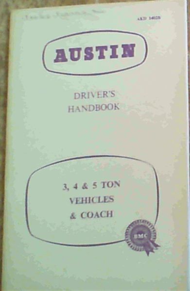 Austin 3, 4 & 5 Ton Vehicles & Coach Series 303, 303A, 403, 503 & 504 (AKD1402B)