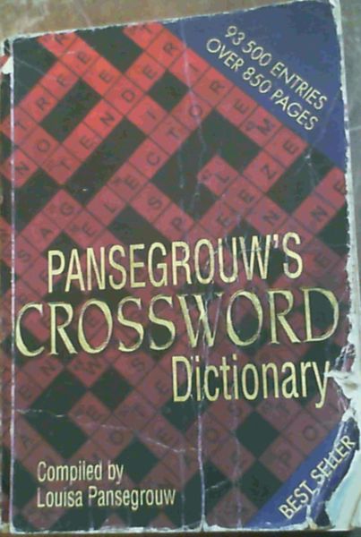 Pansegrouw's Crossword Dictionary