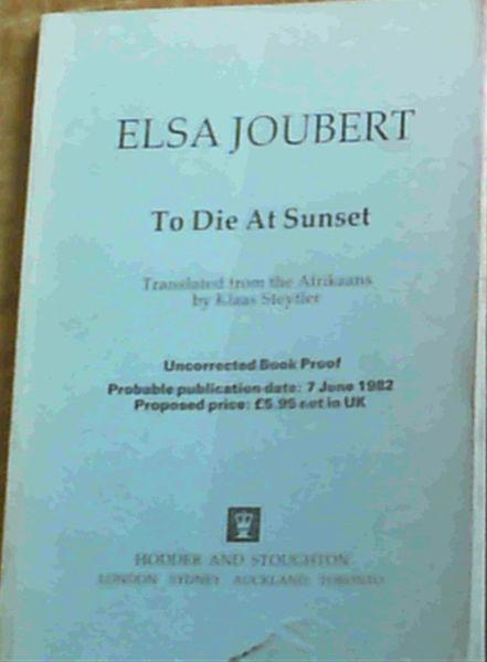 To Die at Sunset