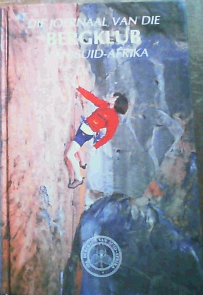 The Journal Of The Mountain Club Of South Africa 1996 Nr. 99