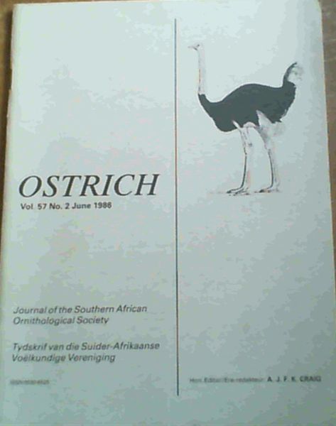 Ostrich Vol. 57 No. 2 June 1986