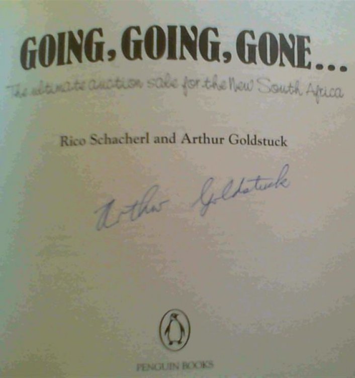 Going, Going, Gone.The ultimate auction sale for the New South Africa