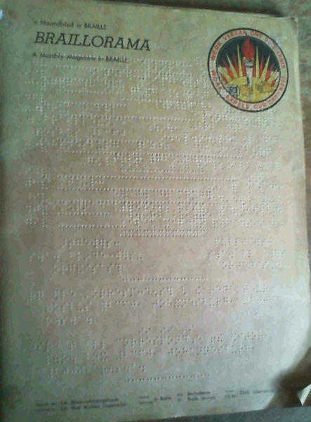 Braillorama - A monthly magazine in Braille/ 'n Maandblad in Braille