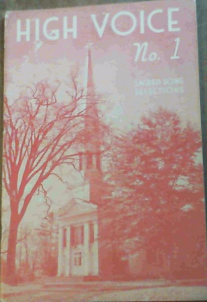 High Voice No. 1 - Sacred Songs Selections