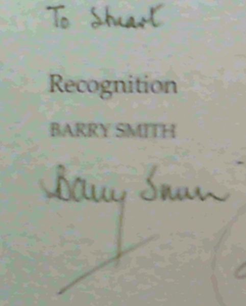 Recognition: Poems by Barry Smith