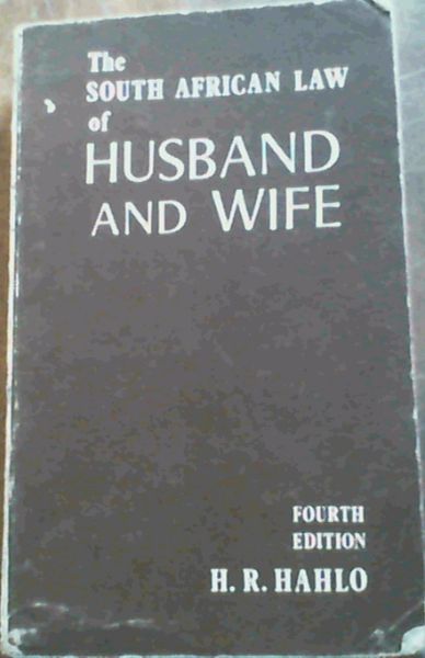 The South African Law of Husband and Wife
