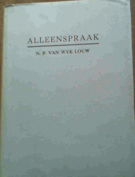 Alleenspraak
