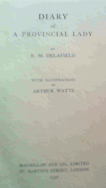 Diary of A Provincial Lady