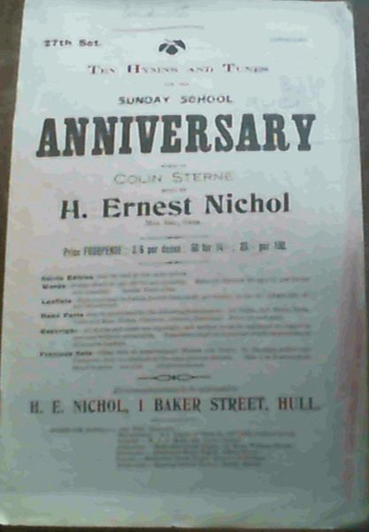 Ten Hymns and Tunes for the Sunday School Anniversary - 27th set