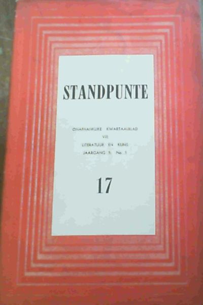 Standpunte Vyfde Jaargang No. 1 Oktober 1950