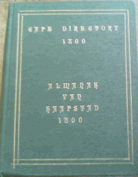 Cape Directory 1800 / Almanak van Kaapstad 1800