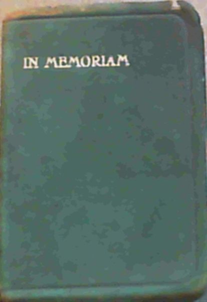 In Memoriam A H H obit MDCCCXXXIII