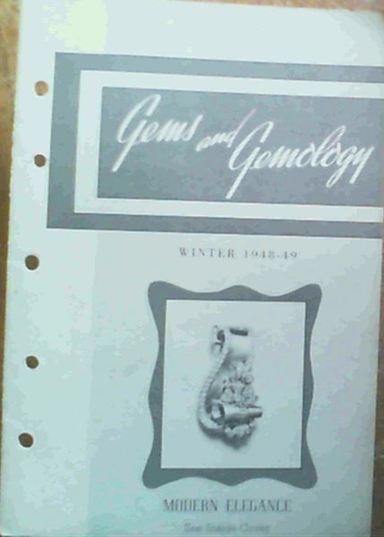 Gems & Gemology - Volume VI Winster 1948-49 Number 4