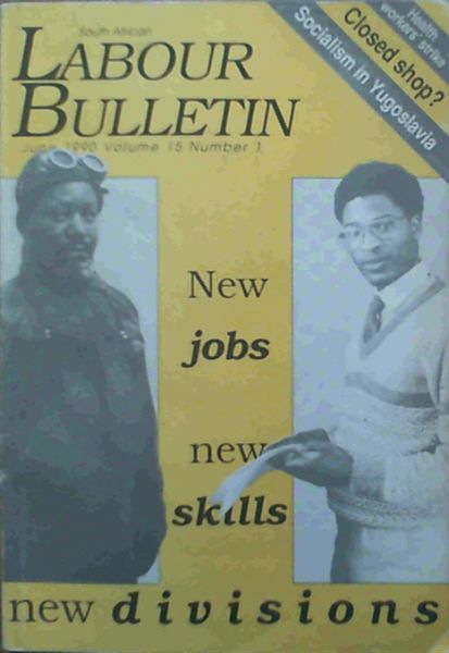 South African Bulletin June 1990 Volume 15 Number 1