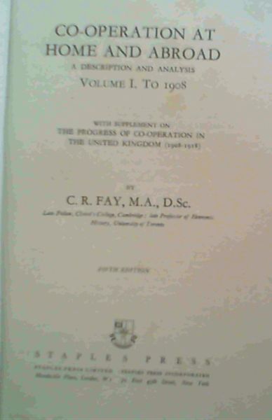Co-operation at Home and Abroad Vol.1