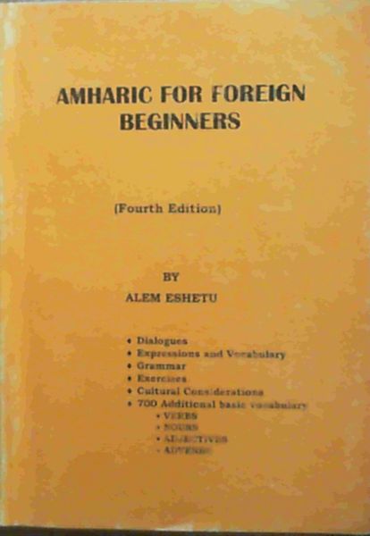Image for Amharic for Foreign Beginners Amharic for Foreign Beginners