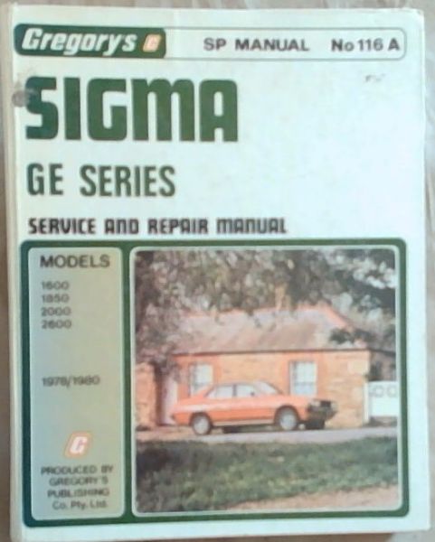 Sigma Ge (1978-80): Galant-GL-SE Sedan-Wagon with Saturn 1600 O.H.C. Engine and Astron 1850-2000-2600 O.H.C. Engine 1978-1980