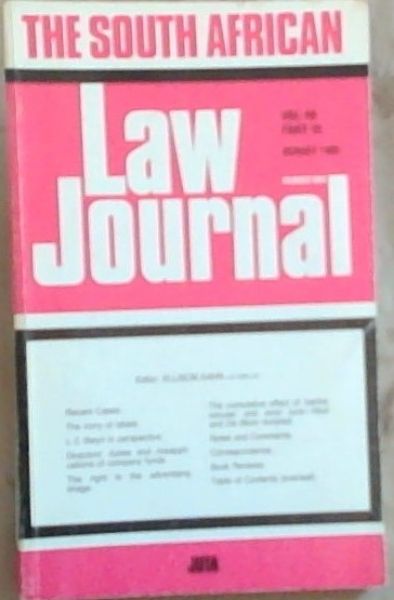 The South African Law Journal