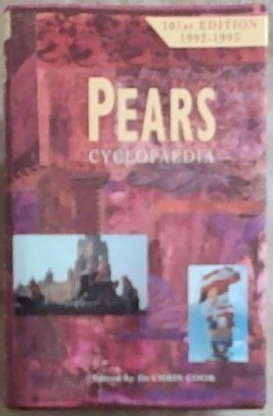 Pears Cyclopaedia 101st Edition. 1992 - 1993