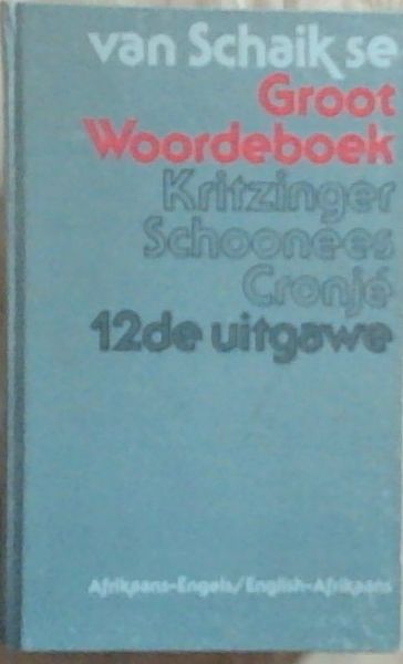 van Schaik se Groot Woorde-Boek Afrikaans - Engels