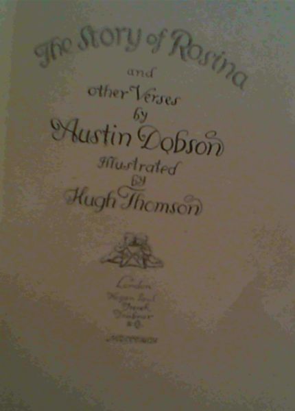 The story of Rosina and other verses