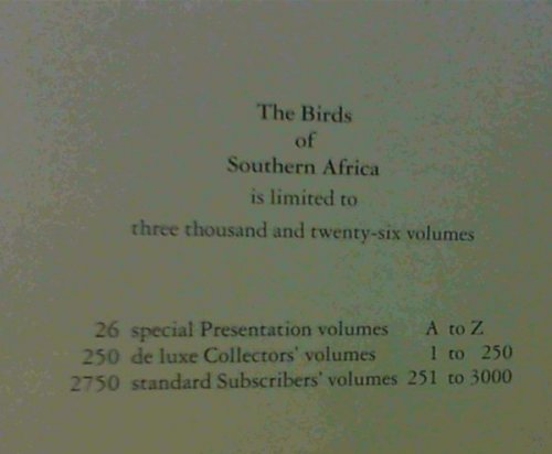 The Birds of Southern Africa