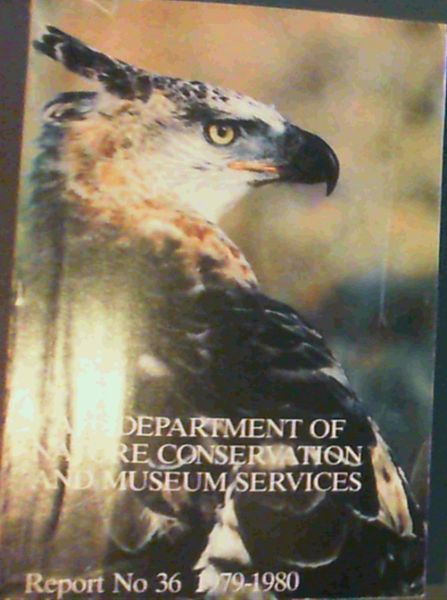Cape Department Of Nature Conservation & Museum Services Report No. 36 1979-1980