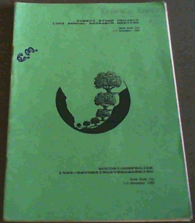 Forest Biome Project 1988 Annual Research Meeting 1-3 November 1988