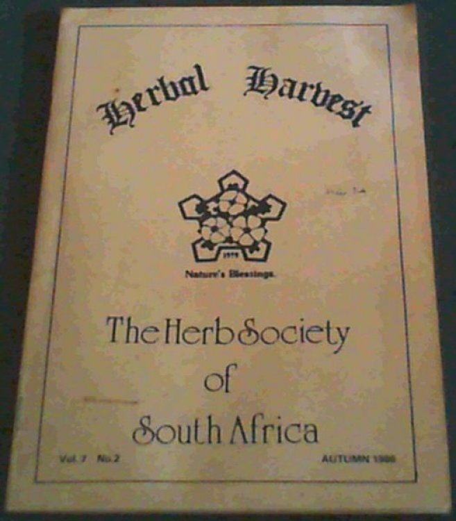 Herbal Harvest - Vol 7 No 2 - Autumn 1986
