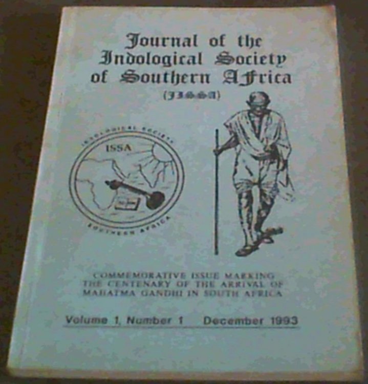 Journal of the Indological Society of Southern Africa (JISSA) Volume 1 Number 1 , December 1993