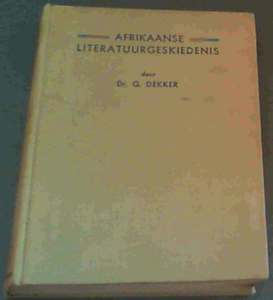 Afrikaanse Literatuurgeskiedenis