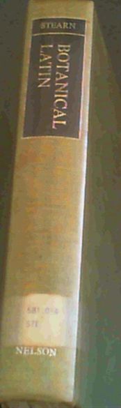 Image for Botanical Latin Botanical Latin