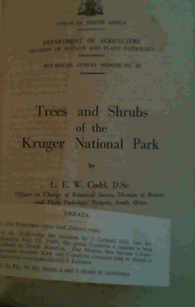 Plants of the Cape flora: A descriptive catalogue (Journal of South African botany, supplementary Volume No. 13)