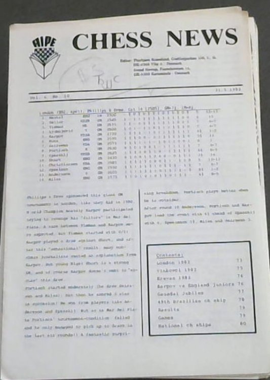 Chess News - Vol. 6 No. 10 - 31.5.1982