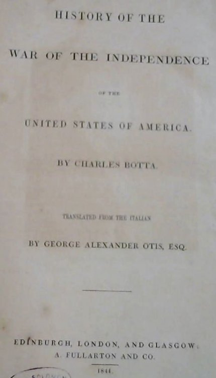 History Of The War Of The Independence Of The United States Of America