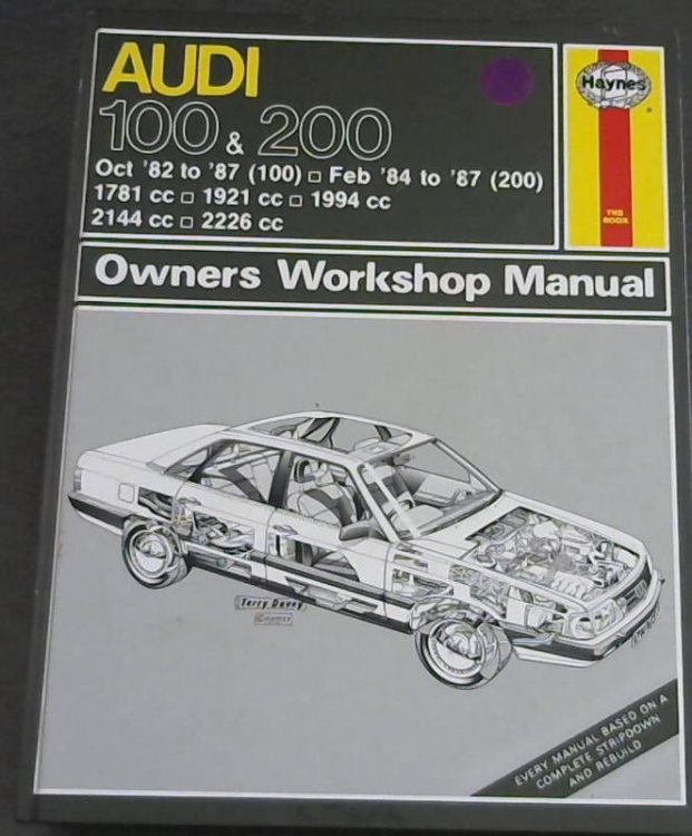 Audi 100 1982-87 and 200 1984-87 Owner's Workshop Manual