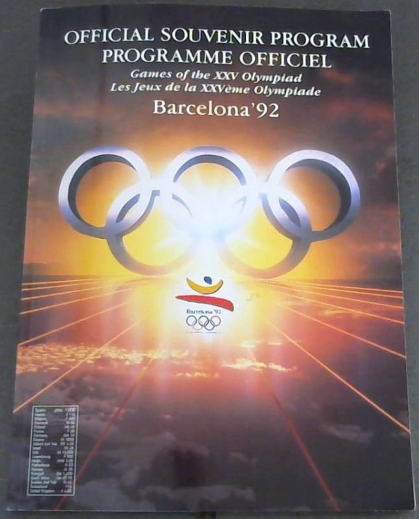 Official Souvenir Program / Programme Officiel Games of the XXV Olympiad / Les Jeux de la XXVeme Olympiade - Barcelona '92