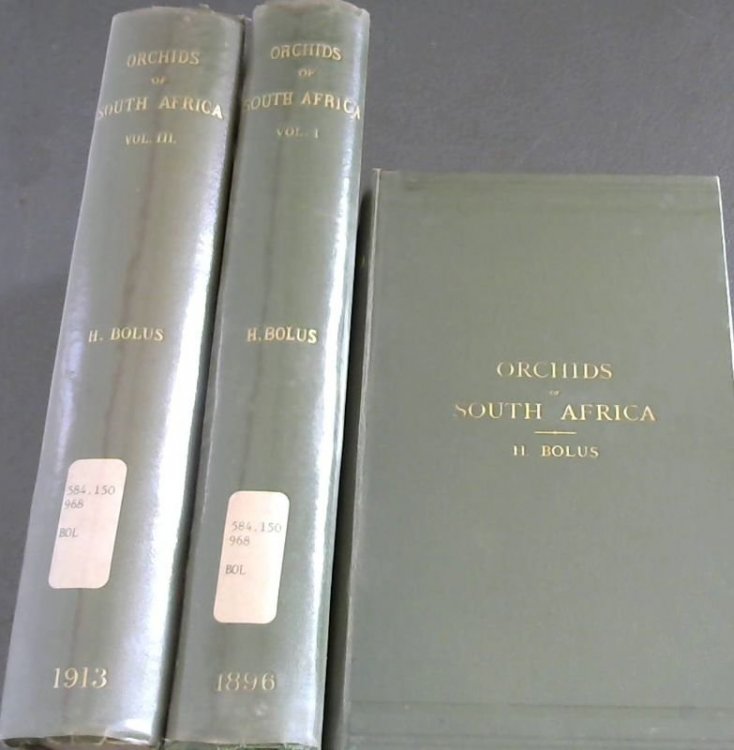 Icones Orchidearum Austro-Africanarum Extra-Tropicarum ; Figures, with Descriptions, of Extra-Tropical South African Orchids - 3 Volumes