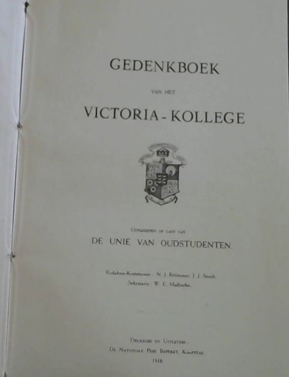 Gedenkboek van het Victoria - Kollege