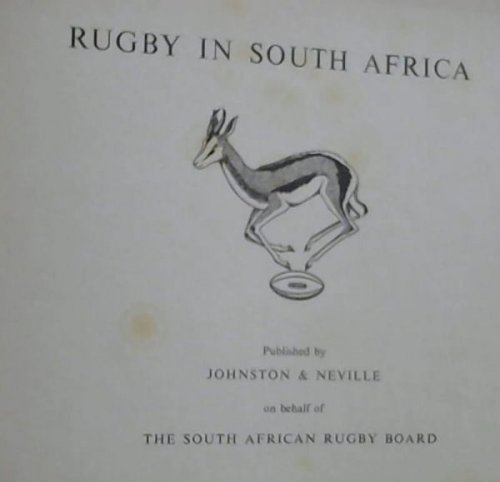Image for Rugby in South Africa Rugby in South Africa