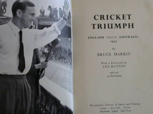 Cricket Triumph England Versus Australia 1953