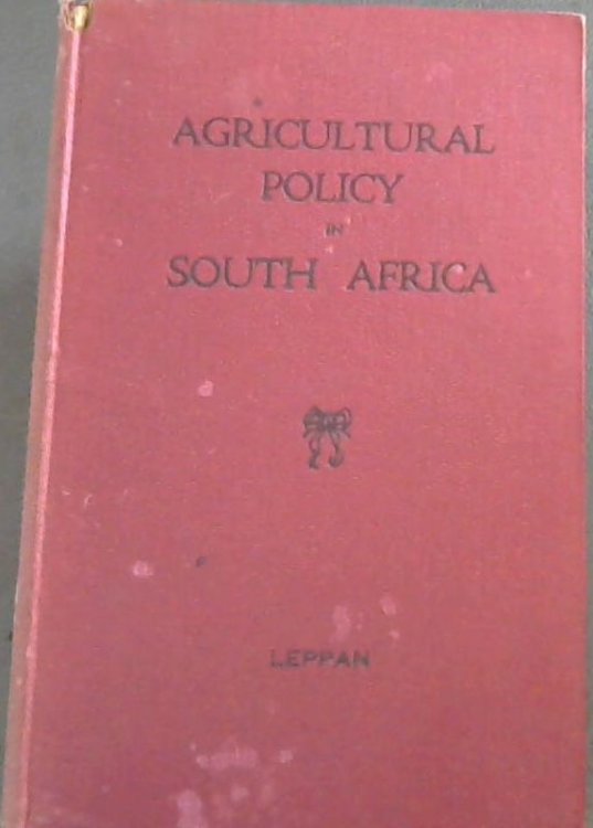 Agricultural Policy in South Africa