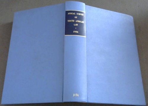 Annual Survey of South African Law 1986