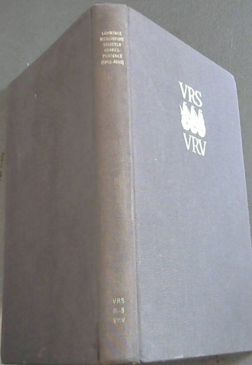 Lawrence Richardson Selected Correspondence (1902 - 1903) Second Series No. 8